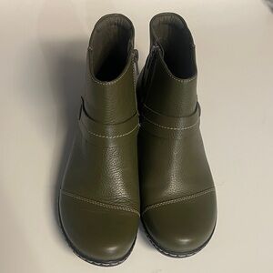 Clarks Olive Ankle Boots